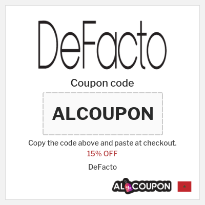 Coupon for DeFacto (ALCOUPON) 15% OFF