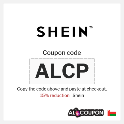 Coupon for Shein (ALCP) 15% reduction