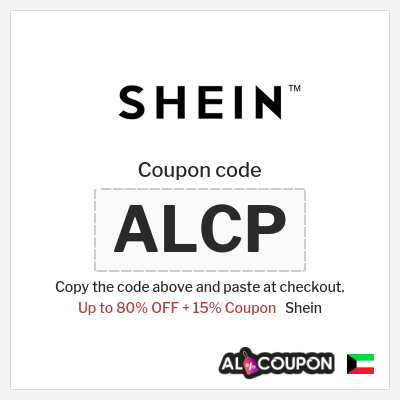Coupon for Shein (ALCP) Up to 80% OFF + 15% Coupon