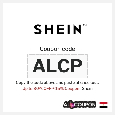 Coupon for Shein (ALCP) Up to 80% OFF + 15% Coupon