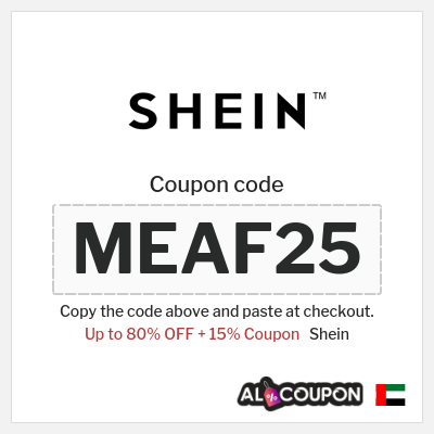 Shein Coupon (MEAF25) SHEIN Discount Code UAE 2026
