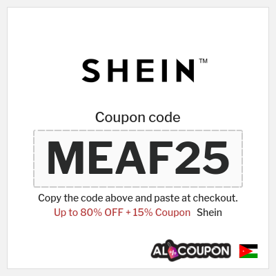 Shein Coupon (MEAF25) SHEIN Discount Code Jordan 2026