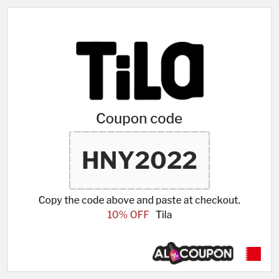 Coupon discount code for Tila 10% OFF