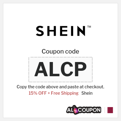 Coupon for Shein (ALCP) 15% OFF + Free Shipping