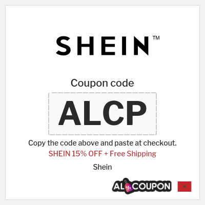 Coupon for Shein (ALCP) SHEIN 15% OFF + Free Shipping