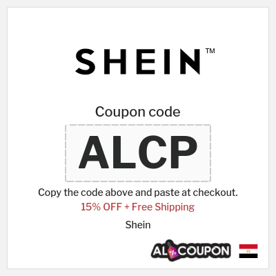 Coupon for Shein (ALCP) 15% OFF + Free Shipping