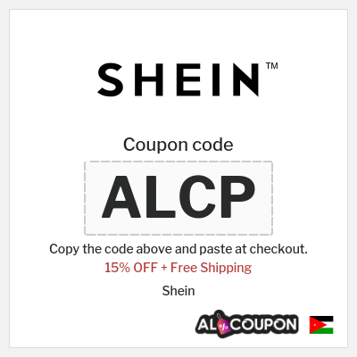 Coupon for Shein (ALCP) 15% OFF + Free Shipping