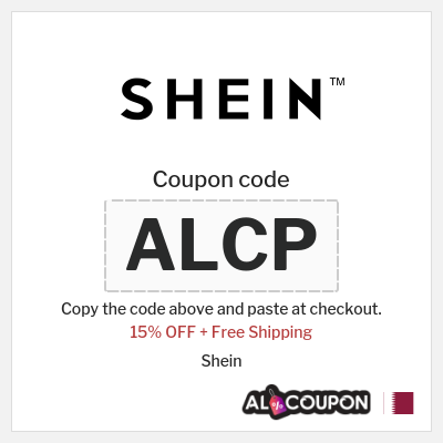 Coupon for Shein (ALCP) 15% OFF + Free Shipping