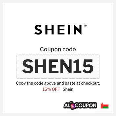 Coupon for Shein (SHEN15) 15% OFF