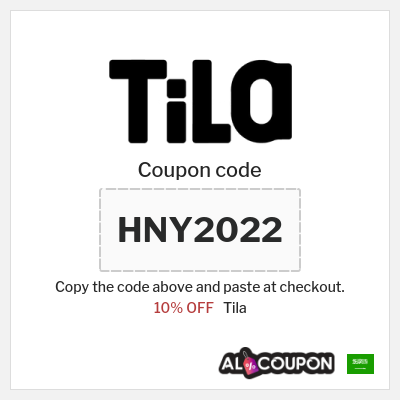 Coupon for Tila (HNY2022) 10% OFF