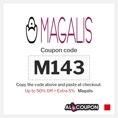 Coupon discount code for Magalis 5% OFF