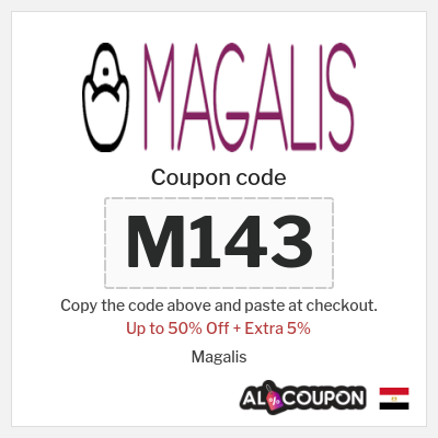 Coupon for Magalis (M143) Up to 50% Off + Extra 5%