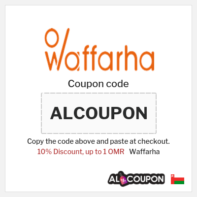 Coupon for Waffarha (ALCOUPON) 10% Discount, up to 1 OMR