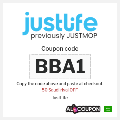 Coupon discount code for JustLife Up to 153 Saudi riyal OFF