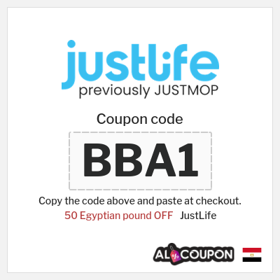 Coupon discount code for JustLife Up to 2073.2 Egyptian pound OFF