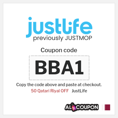 Coupon discount code for JustLife Up to 148.4 Qatari Riyal OFF