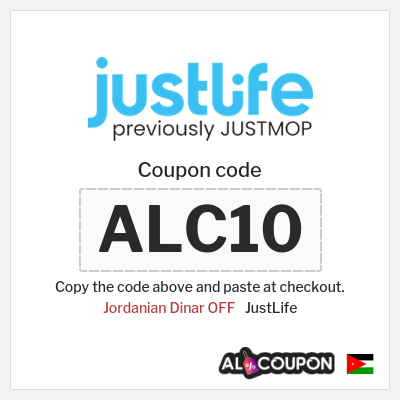 Coupon discount code for JustLife Up to 29.1 Jordanian Dinar OFF