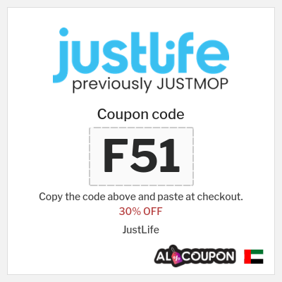 Coupon for JustLife (F51) 30% OFF