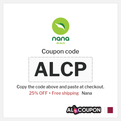 Coupon discount code for Nana 25% Promos