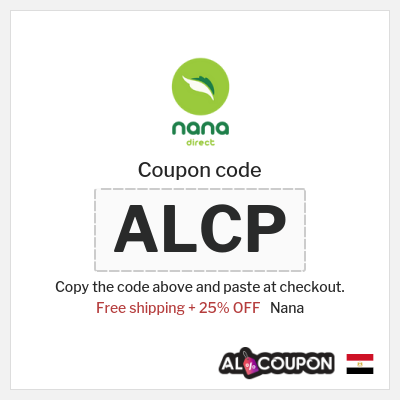 Coupon discount code for Nana 25% OFF