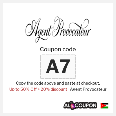 Coupon discount code for Agent Provocateur 15% OFF
