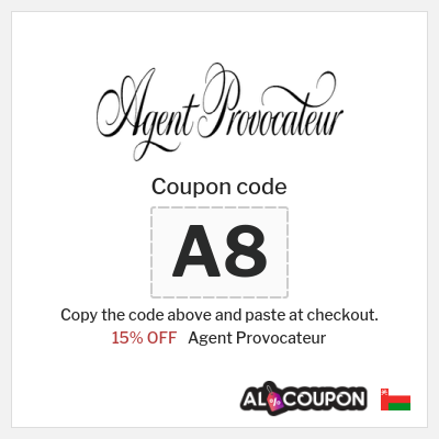 Coupon for Agent Provocateur (A8) 15% OFF