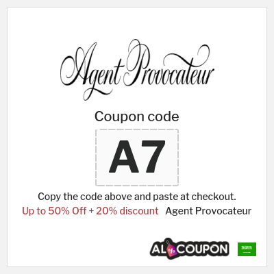 Coupon for Agent Provocateur (A7) Up to 50% Off + 20% discount