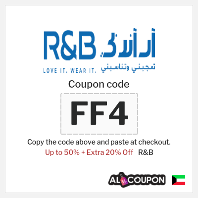 Coupon discount code for R&B 20% OFF