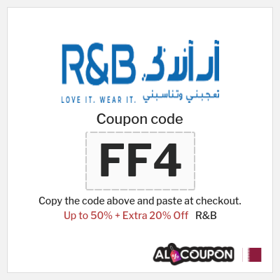Coupon discount code for R&B 20% OFF