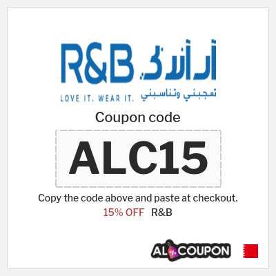 Coupon for R&B (ALC15) 15% OFF
