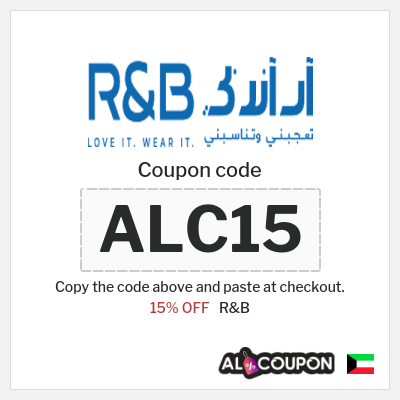 Coupon for R&B (ALC15) 15% OFF