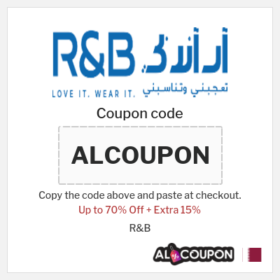Coupon for R&B (ALCOUPON) Up to 70% Off + Extra 15%