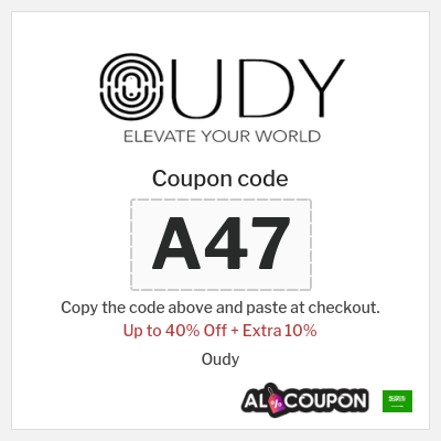 Coupon discount code for Oudy 10% OFF