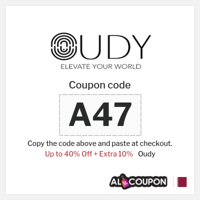 Coupon discount code for Oudy 10% OFF
