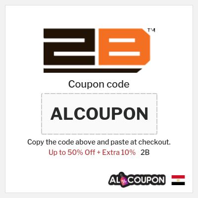 Coupon discount code for 2B 10% OFF