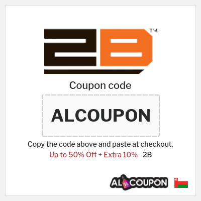 Coupon discount code for 2B 10% OFF