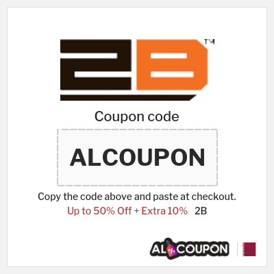 Coupon discount code for 2B 10% OFF
