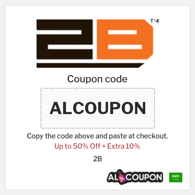 Coupon discount code for 2B 10% OFF