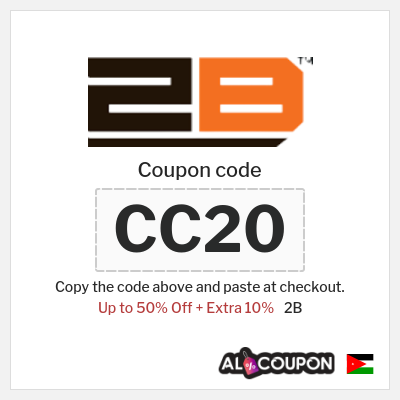 Coupon discount code for 2B 10% OFF Coupons