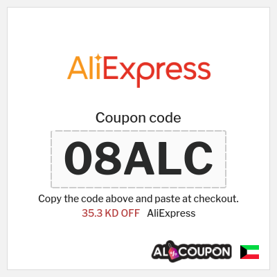 Coupon for AliExpress (08ALC) 35.3 KD OFF