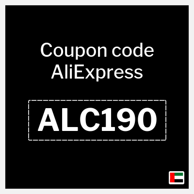 Coupon for AliExpress (ALC190) 225.4 AED OFF