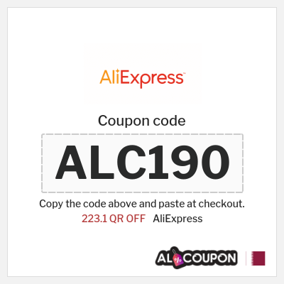 Coupon for AliExpress (ALC190) 223.1 QR OFF