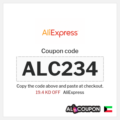 Coupon for AliExpress (ALC234) 19.4 KD OFF