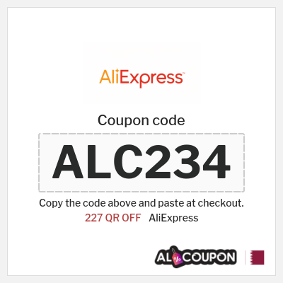 Coupon for AliExpress (ALC234) 227 QR OFF