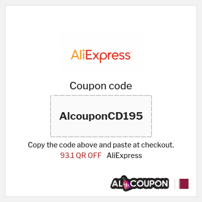 Coupon for AliExpress (AlcouponCD195) 93.1 QR OFF