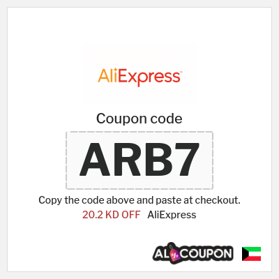 Coupon for AliExpress (ARB7) 20.2 KD OFF