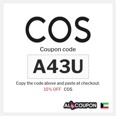 Coupon discount code for COS 15% OFF