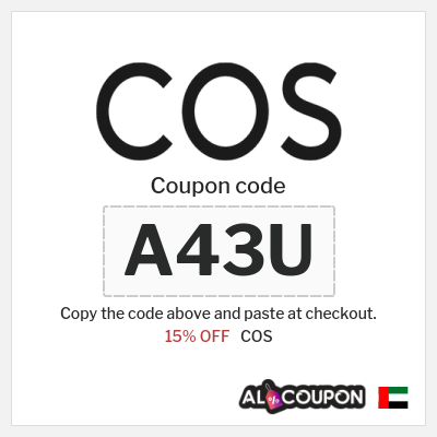 Coupon for COS (A43U) 15% OFF