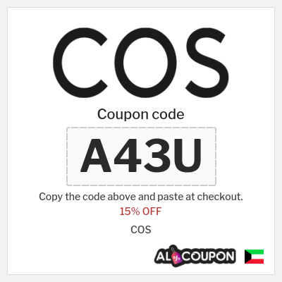 Coupon for COS (A43U) 15% OFF