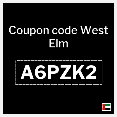 West Elm Coupon (A6PZK2) West Elm discount code 2025